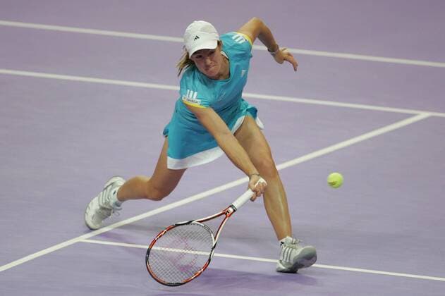 Justine Henin (Belgien) -  Tennis Damen Proximus Diamond Games 2008, WTA Tour Einzelbild Antwerpen Dynamik, Tennis Damen Proximus Diamond Games 2008, WTA Tour Einzelbild Antwerpen Dynamik,