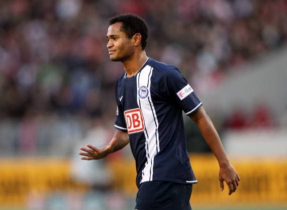 Raffael (Hertha) Fußball 1. BL Herren Saison 2007 2008, Hertha BSC Berlin Einzelbild Stuttgart Fußball 1. BL Herren Saison 2007 2008, Hertha BSC Berlin Einzelbild Stuttgart