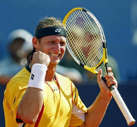 David Nalbandian (Argentinien) gewinnt das ATP Turnier Buenos Aires 2008 -  (pan24654) Tennis Herren ATP Turnier 2008, Tour Einzelbild Buenos Aires Freude, Tennis Herren ATP Turnier 2008, Tour Einzelbild Buenos Aires Freude,