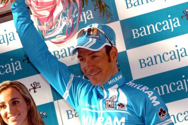 Erik Zabel (Deutschland Milram) gewinnt die 2. Etappe der Valencia Rundfahrt 2008 - Radsport Herren Valencia Rundfahrt 2008, Straßenradsport, Straße, Rad, Einzelbild 2. Etappe Freude, Radsport Herren Valencia Rundfahrt 2008, Straßenradsport, Straße, Rad, Einzelbild 2. Etappe Freude,
