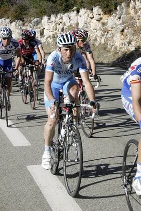 Davide Rebellin (Italien Gerolsteiner) Radsport Herren Paris Nizza 2008, Straßenradsport, Straße, Rad, Gruppe 4. Etappe: Montelimar - Mont Ventoux Radsport Herren Paris Nizza 2008, Straßenradsport, Straße, Rad, Gruppe 4. Etappe: Montelimar - Mont Ventoux