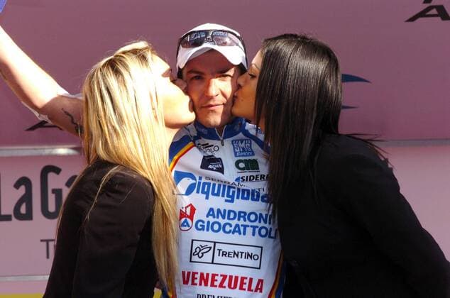 Raffaele Illiano (Italien Diquigiovanni Androni) gewinnt die 2. Etappe von Tirreno Adriatico 2008 -  Radsport Herren Tirreno Adriatico 2008, Straßenradsport, Straße, Rad, Gruppe 2. Etappe: Civitavecchia - Gubbio Radsport Herren Tirreno Adriatico 2008, Straßenradsport, Straße, Rad, Gruppe 2. Etappe: Civitavecchia - Gubbio