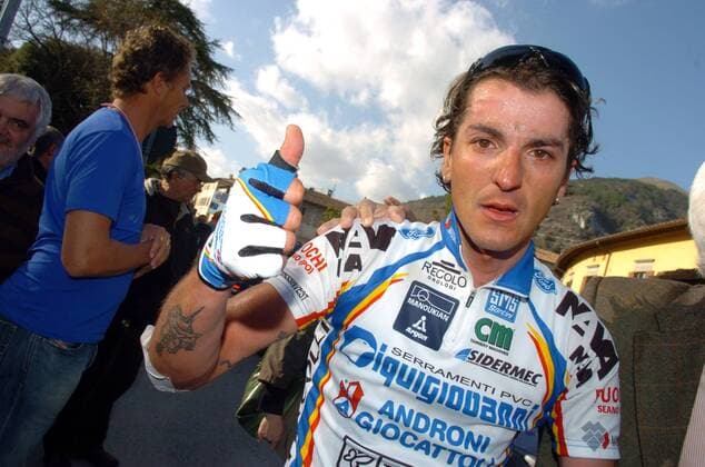 Raffaele Illiano (Italien Diquigiovanni Androni) gewinnt die 2. Etappe von Tirreno Adriatico 2008 -  Radsport Herren Tirreno Adriatico 2008, Straßenradsport, Straße, Rad, Einzelbild 2. Etappe: Civitavecchia - Gubbio Radsport Herren Tirreno Adriatico 2008, Straßenradsport, Straße, Rad, Einzelbild 2. Etappe: Civitavecchia - Gubbio
