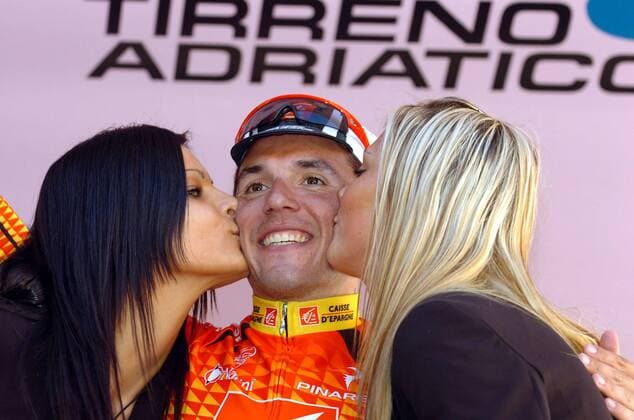 Joaquim Rodriguez (Spanien Caisse d Epargne) gewinnt die 3. Etappe der Tirreno Adriatico 2008 -  Radsport Herren Tirreno Adriatico 2008, Straßenradsport, Straße, Rad Gruppe 3. Etappe: Gubbio - Montelupone Freude, Radsport Herren Tirreno Adriatico 2008, Straßenradsport, Straße, Rad Gruppe 3. Etappe: Gubbio - Montelupone Freude,