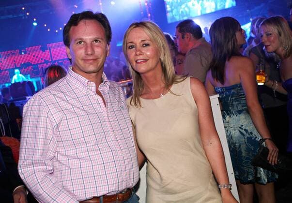 Teamchef Christian Horner (England Red Bull) mit weiblicher Begleitung auf der Red Bull Launch Party in Melbourne -  Motorsport Grand Prix Herren Großer Preis von Australien 2008, Formel 1 Weltmeisterschaft, F1, F, GP, WM Gruppe Melbourne Motorsport Grand Prix Herren Großer Preis von Australien 2008, Formel 1 Weltmeisterschaft, F1, F, GP, WM Gruppe Melbourne