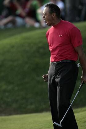 Tiger Woods (USA) gewinnt die Arnold Palmer Invitational 2008 - (Icon36900281) Golf Herren Arnold Palmer Invitational 2008, PGA Tour Einzelbild Orlando Freude, Begeisterung, Golf Herren Arnold Palmer Invitational 2008, PGA Tour Einzelbild Orlando Freude, Begeisterung, EDITORIAL USE ONLY