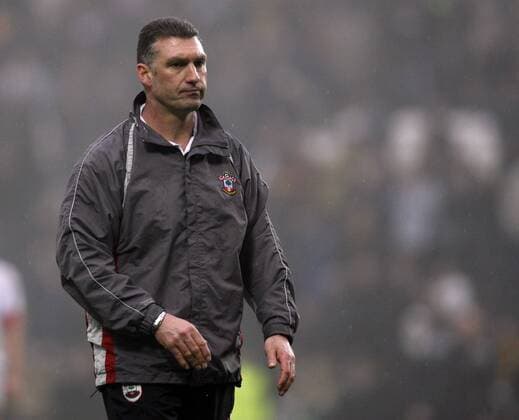 Trainer Nigel Pearson (Southampton) enttäuscht -  Fußball Herren Football League Championship 2007 2008, 2. Englische Liga, FC Southampton Einzelbild Hull Enttäuschung, Fußball Herren Football League Championship 2007 2008, 2. Englische Liga, FC Southampton Einzelbild Hull Enttäuschung,