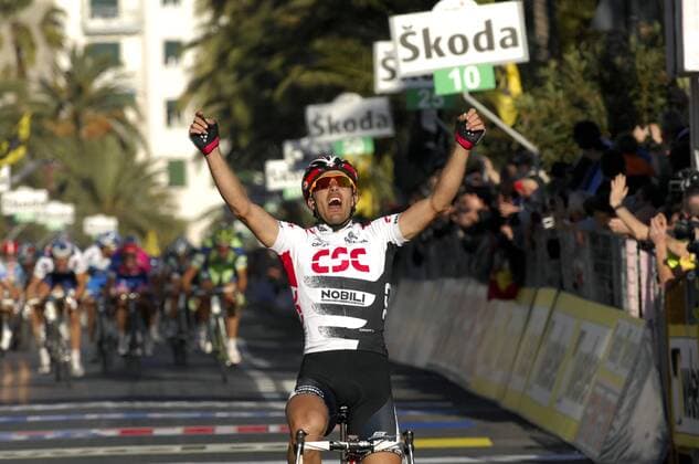 Fabian Cancellara (Schweiz CSC) gewinnt Mailand - San Remo 2008 -  Radsport Herren Mailand - San Remo 2008, Straßenradsport, Straße, Rad Einzelbild Mailand - San Remo Freude, Radsport Herren Mailand - San Remo 2008, Straßenradsport, Straße, Rad Einzelbild Mailand - San Remo Freude,
