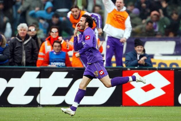 Torschütze Giampaolo Pazzini (AC Florenz) jubelt - Fußball Herren Serie A 2007 2008, 1. Italienische Liga, ACF Fiorentina, Vdig Einzelbild Florenz Freude, Begeisterung, Fußball Herren Serie A 2007 2008, 1. Italienische Liga, ACF Fiorentina, Vdig Einzelbild Florenz Freude, Begeisterung,