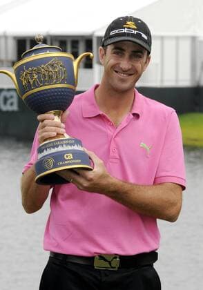 Geoff Ogilvy (Australien) freut sich über den Sieg beim WGC CA Championship Turnier 2008 - (Icon7960001) Golf Herren WGC CA Championship 2008, PGA Tour Einzelbild Doral Miami Begeisterung, Freude, Golf Herren WGC CA Championship 2008, PGA Tour Einzelbild Doral Miami Begeisterung, Freude, EDITORIAL USE ONLY