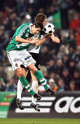 Branko Boskovic (Rapid Wien, li.) gegen Matthias Hattenberger (Innsbruck) -  Fußball Herren Tmobilebundesliga 2007 2008, 1. österreichische Liga, SK Rapid Wien - FC Wacker Tirol Innsbruck 4:1 Gruppe Wien Dynamik, Höhe, Fußball Herren Tmobilebundesliga 2007 2008, 1. österreichische Liga, SK Rapid Wien - FC Wacker Tirol Innsbruck 4:1 Gruppe Wien Dynamik, Höhe,