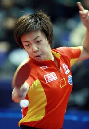 Zhang Yining (China) -  Tischtennis Damen Asian Cup 2008, Asiencup, Asiancup, AsiaCup, Asia Einzelbild Sapporo Dynamik, Tischtennis Damen Asian Cup 2008, Asiencup, Asiancup, AsiaCup, Asia Einzelbild Sapporo Dynamik,
