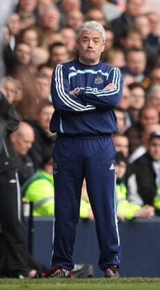 Fußball, Trainerhistorie Newcastle United von 1895 bis heute Trainer Kevin Keegan (Newcastle) skeptisch -  Fußball Herren English Premier League 2007 2008, 1. Englische Liga, Newcastle United Einzelbild London Skepsis, Enttäuschung, Fußball Herren English Premier League 2007 2008, 1. Englische Liga, Newcastle United Einzelbild London Skepsis, Enttäuschung,