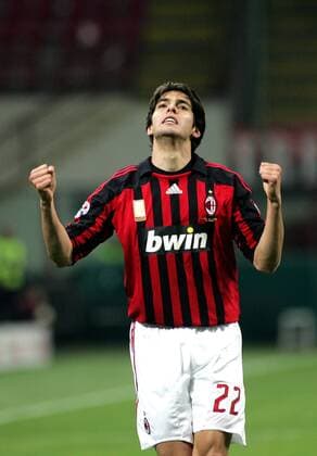 Kaka (AC Mailand) - Torjubel - Fußball Herren Serie A 2007 2008, 1. Italienische Liga, AC Mailand, Milan Einzelbild Mailand Freude, Begeisterung, Fußball Herren Serie A 2007 2008, 1. Italienische Liga, AC Mailand, Milan Einzelbild Mailand Freude, Begeisterung,