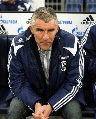 Trainer Mirko Slomka (Schalke) Fußball 1. BL Herren Saison 2007 2008, FC Schalke 04 Einzelbild Gelsenkirchen Fußball 1. BL Herren Saison 2007 2008, FC Schalke 04 Einzelbild Gelsenkirchen