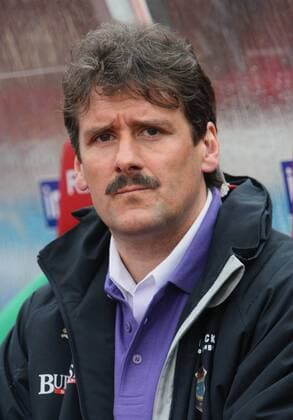 Trainer Roland Seitz (Aue) Fußball 2. BL Herren Saison 2007 2008, FC Erzgebirge Aue Porträt Augsburg Fußball 2. BL Herren Saison 2007 2008, FC Erzgebirge Aue Porträt Augsburg