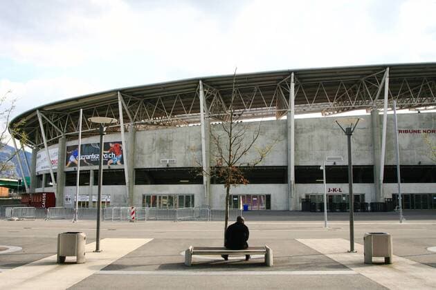 Stade de Geneve, Heimspielstätte von Servette Genf und einer der Austragungsorte der EM 2008 Fußball EM Herren Super League 2007 2008, 1. Schweizer Liga, Servette Genf, Stadionstory, Fotostory, Vorschau EM 2008 Totale Stade de Geneve Genf Fußball EM Herren Super League 2007 2008, 1. Schweizer Liga, Servette Genf, Stadionstory, Fotostory, Vorschau EM 2008 Totale Stade de Geneve Genf 