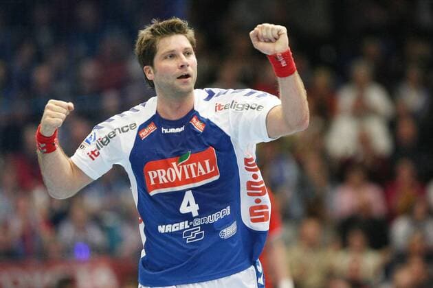 Daniel Stephan (Lemgo) - Jubel Handball 1. BL Herren Saison 2007 2008, TBV Lemgo Einzelbild Lemgo Handball 1. BL Herren Saison 2007 2008, TBV Lemgo Einzelbild Lemgo