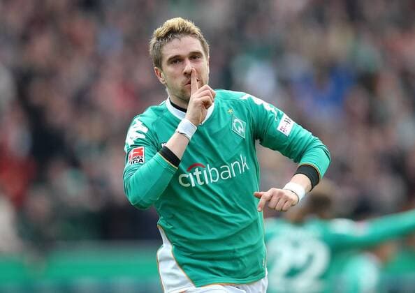 Ivan Klasnic (Bremen) - Torjubel Fußball 1. BL Herren Saison 2007 2008, SV Werder Bremen Einzelbild Bremen Freude, Fußball 1. BL Herren Saison 2007 2008, SV Werder Bremen Einzelbild Bremen Freude,