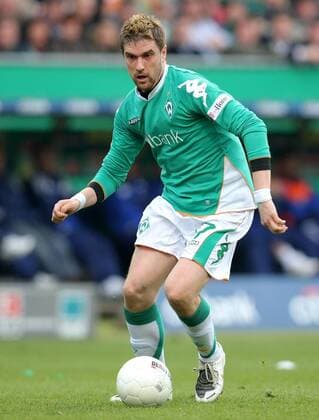 Ivan Klasnic (Bremen) am Ball Fußball 1. BL Herren Saison 2007 2008, SV Werder Bremen Einzelbild Bremen Dynamik, Fußball 1. BL Herren Saison 2007 2008, SV Werder Bremen Einzelbild Bremen Dynamik,