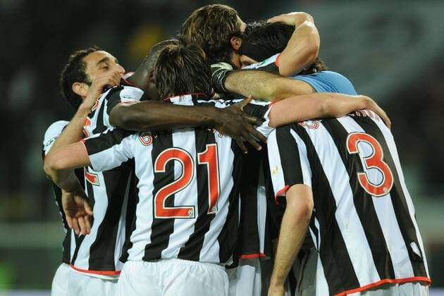 Torjubel Juventus Turin -  Fußball Herren Serie A 2007 2008, 1. Italienische Liga, Juve Einzelbild Turin Freude, Begeisterung, Fußball Herren Serie A 2007 2008, 1. Italienische Liga, Juve Einzelbild Turin Freude, Begeisterung,