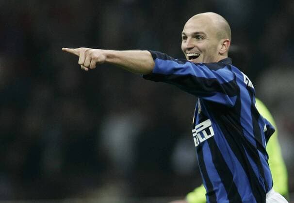 Esteban Cambiasso (Inter Mailand) - Torjubel -  Fußball Herren Serie A 2007 2008, 1. Italienische Liga, Internazionale Mailand Einzelbild Mailand Freude, Fußball Herren Serie A 2007 2008, 1. Italienische Liga, Internazionale Mailand Einzelbild Mailand Freude,