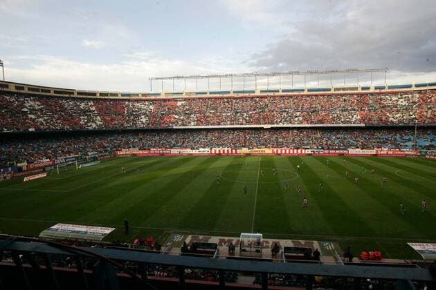Vicente Calderon Stadion, Heimspielstätte von Atletico Madrid -  - NOxONLINExUSE Fußball Herren Primera Division 2007 2008, 1. Spanische Liga, Atletico Madrid Totale Vicente Calderon Madrid Fußball Herren Primera Division 2007 2008, 1. Spanische Liga, Atletico Madrid Totale Vicente Calderon Madrid