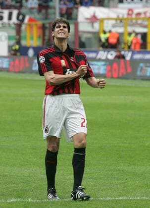 Kaka (AC Mailand) - Torjubel - Fußball Herren Serie A 2007 2008, 1. Italienische Liga, AC Mailand, Milan Einzelbild Mailand Freude, Begeisterung, Fußball Herren Serie A 2007 2008, 1. Italienische Liga, AC Mailand, Milan Einzelbild Mailand Freude, Begeisterung,