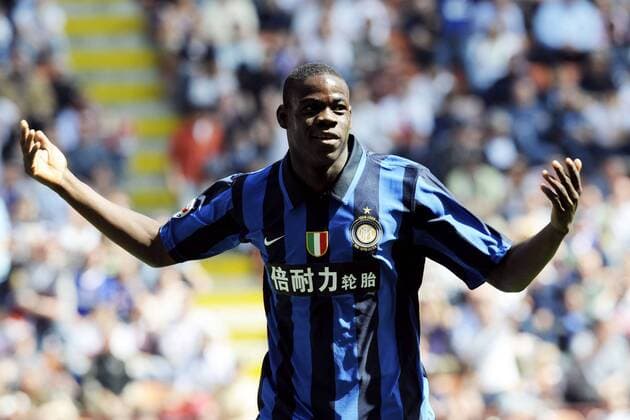 Mario Barwuah Balotelli (Inter Mailand) -  Fußball Herren Serie A 2007 2008, 1. Italienische Liga, FC Internazionale Mailand Einzelbild Mailand Fußball Herren Serie A 2007 2008, 1. Italienische Liga, FC Internazionale Mailand Einzelbild Mailand