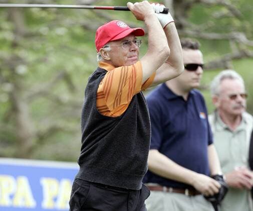Franz Beckenbauer (Deutschland) anlässlich des Eagles Charity Golfcup 2008 Fußball Herren Eagles Charity Golfcup 2008, Golf Cup, Freizeit, Freizeitsport, Ausgleich, Ausgleichssport Einzelbild Rust Fußball Herren Eagles Charity Golfcup 2008, Golf Cup, Freizeit, Freizeitsport, Ausgleich, Ausgleichssport Einzelbild Rust