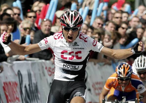 Karsten Kroon (Niederlande CSC) gewinnt Rund um den Henninger Turm 2008 Radsport Herren Rund um den Henninger Turm 2008, Straßenradsport, Straße, Rad, Vdig Einzelbild Frankfurt M. Freude, Begeisterung Radsport Herren Rund um den Henninger Turm 2008, Straßenradsport, Straße, Rad, Vdig Einzelbild Frankfurt M. Freude, Begeisterung