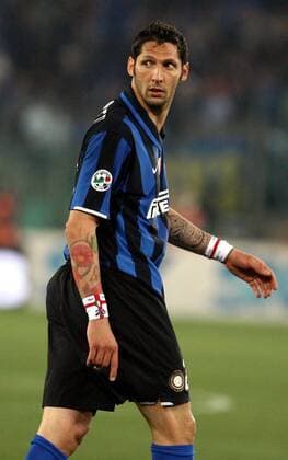Marco Materazzi (Inter Mailand) -  Fußball Herren Coppa Italia 2007 2008, Italienischer Pokal, Pokalspiel, Halbfinale, FC Internazionale Mailand Einzelbild Rom Fußball Herren Coppa Italia 2007 2008, Italienischer Pokal, Pokalspiel, Halbfinale, FC Internazionale Mailand Einzelbild Rom