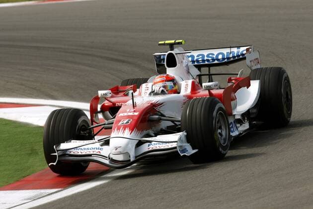 Timo Glock (Deutschland Toyota) in seinem Boliden Motorsport Grand Prix Herren Großer Preis der Türkei 2008, Formel 1 Weltmeisterschaft, F1, F, GP, WM Einzelbild Istanbul Motorsport Grand Prix Herren Großer Preis der Türkei 2008, Formel 1 Weltmeisterschaft, F1, F, GP, WM Einzelbild Istanbul