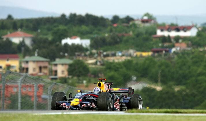 David Coulthard (Schottland Red Bull) in seinem Boliden -  Motorsport Grand Prix Herren Großer Preis der Türkei 2008, Formel 1 Weltmeisterschaft, F1, F, GP, WM Totale Istanbul Motorsport Grand Prix Herren Großer Preis der Türkei 2008, Formel 1 Weltmeisterschaft, F1, F, GP, WM Totale Istanbul
