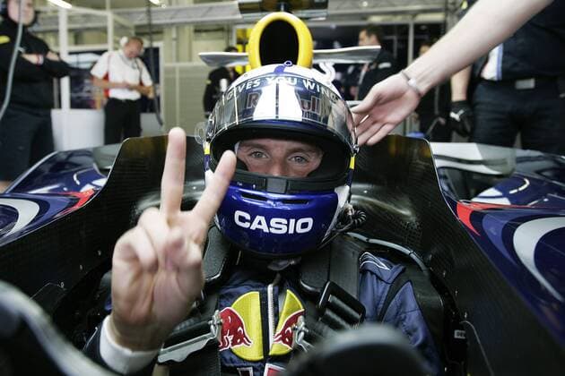 David Coulthard (Schottland Red Bull) jubelt im Cockpit seines Boliden-  Motorsport Grand Prix Herren Großer Preis der Türkei 2008, Formel 1 Weltmeisterschaft, F1, F, GP, WM, Qualifying Einzelbild Istanbul Freude, Motorsport Grand Prix Herren Großer Preis der Türkei 2008, Formel 1 Weltmeisterschaft, F1, F, GP, WM, Qualifying Einzelbild Istanbul Freude,