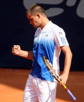 Mikhail Youzhny (Rußland) jubelt Tennis Herren Masters Series Hamburg 2008, ATP Tour, Vdig Einzelbild Am Hamburger Rothenbaum Hamburg Freude, Tennis Herren Masters Series Hamburg 2008, ATP Tour, Vdig Einzelbild Am Hamburger Rothenbaum Hamburg Freude,