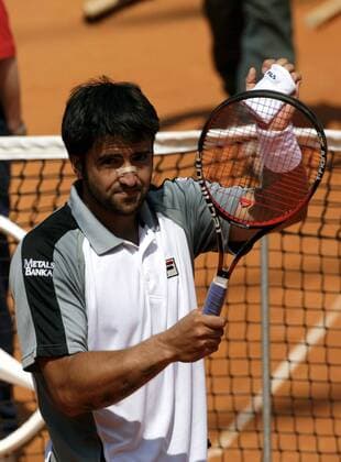 Janko Tipsarevic (Serbien) jubelt Tennis Herren Masters Series Hamburg 2008, ATP Tour Einzelbild Am Hamburger Rothenbaum Hamburg Freude, Tennis Herren Masters Series Hamburg 2008, ATP Tour Einzelbild Am Hamburger Rothenbaum Hamburg Freude,