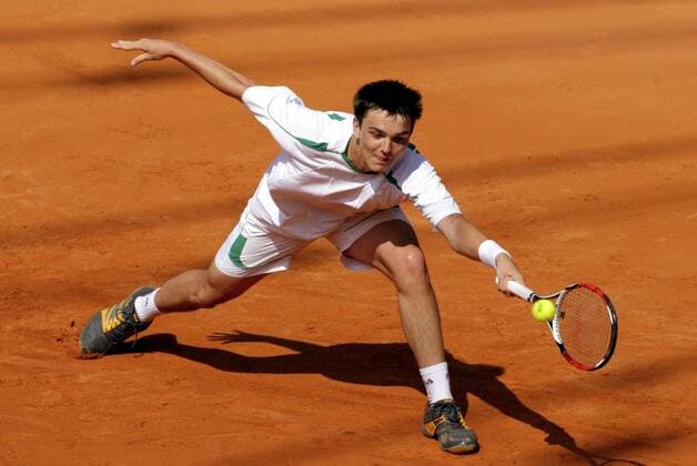 Andreas Beck (Deutschland) Tennis Herren Masters Series Hamburg 2008, ATP Tour Einzelbild Am Hamburger Rothenbaum Hamburg Dynamik, Tennis Herren Masters Series Hamburg 2008, ATP Tour Einzelbild Am Hamburger Rothenbaum Hamburg Dynamik,