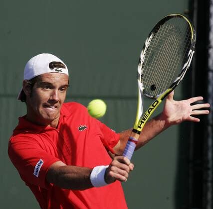Richard Gasquet (Frankreich) Tennis Herren Sony Ericsson Open 2008, ATP Tour Einzelbild Key Biscayne Miami Tennis Herren Sony Ericsson Open 2008, ATP Tour Einzelbild Key Biscayne Miami