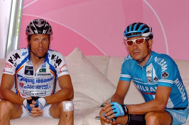 Danilo Hondo (Diquigiovanni Androni, li.) und Erik Zabel (beide Deutschland Milram) -  Radsport Herren Giro d Italia 2008, dItalia, Straßenradsport, Straße, Rad Gruppe 7. Etappe: Vasto - Pescocostanzo Radsport Herren Giro d Italia 2008, dItalia, Straßenradsport, Straße, Rad Gruppe 7. Etappe: Vasto - Pescocostanzo