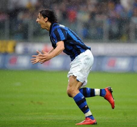 Zlatan Ibrahimovic (Inter Mailand) - Torjubel -  Fußball Herren Serie A 2007 2008, 1. Italienische Liga, FC Internazionale Mailand Einzelbild Parma Freude, Fußball Herren Serie A 2007 2008, 1. Italienische Liga, FC Internazionale Mailand Einzelbild Parma Freude,