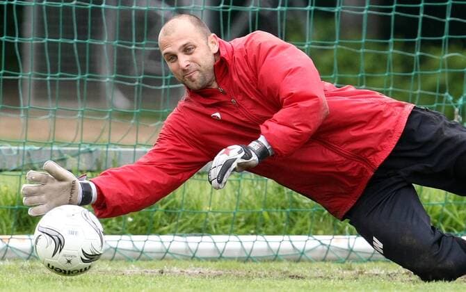 Torwarttrainer Gunnar Grundmann (Dresden) Fußball Herren Regionalliga Nord 2007 2008, 3. Liga, SG Dynamo Dresden, Training Einzelbild Dresden Dynamik, Fußball Herren Regionalliga Nord 2007 2008, 3. Liga, SG Dynamo Dresden, Training Einzelbild Dresden Dynamik,