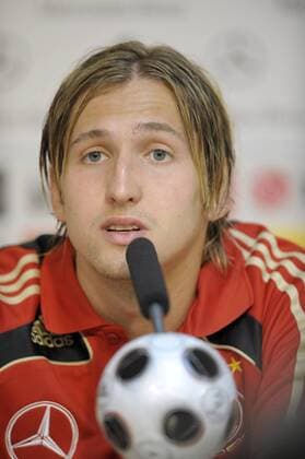 Torwart Rene Adler (Deutschland) - Pressekonferenz während des Trainingslagers auf Mallorca Fußball Herren DFB Pressekonferenz 2008, Nationalmannschaft, Trainingslager, Pressetermin Porträt Palma de Mallorca Fußball Herren DFB Pressekonferenz 2008, Nationalmannschaft, Trainingslager, Pressetermin Porträt Palma de Mallorca