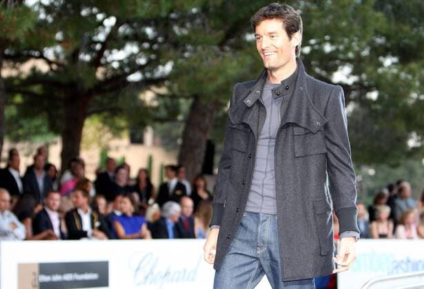Mark Webber (Australien Red Bull) tritt bei der Amber Lounge Fashion Show zugunsten von Elton Johns Aids-Stiftung 2008 auf -  Motorsport Grand Prix Herren Großer Preis von Monaco 2008, Formel 1 Weltmeisterschaft, F1, F, GP, WM, Einzelbild o0 Model Dressman Monte Carlo Freude, Begeisterung, Motorsport Grand Prix Herren Großer Preis von Monaco 2008, Formel 1 Weltmeisterschaft, F1, F, GP, WM, Einzelbild o0 Model Dressman Monte Carlo Freude, Begeisterung,