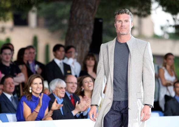David Coulthard (Schottland Red Bull) bei der Amber Lounge Fashion Show zugunsten von Elton Johns Aids-Stiftung 2008, hi. F1-Boss Bernie Ecdclestone, seine Gattin Slavica Malic und Fürst Albert von Monaco -  Motorsport Grand Prix Herren Großer Preis von Monaco 2008, Formel 1 Weltmeisterschaft, F1, F, GP, WM, Einzelbild o0 Model Dressman Monte Carlo Motorsport Grand Prix Herren Großer Preis von Monaco 2008, Formel 1 Weltmeisterschaft, F1, F, GP, WM, Einzelbild o0 Model Dressman Monte Carlo