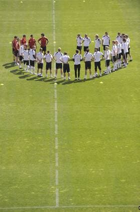 Mannschaftsbesprechung deutsche Nationalmannschaft Fußball EM Herren EM 2008, Vorschau, Euro, Nationalmannschaft, Deutschland Totale Palma de Mallorca