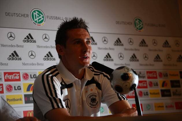 Miroslav Klose (Deutschland) - Pressekonferenz Fußball EM Herren Nationalmannschaft 2008, Pressekonferenz, Pressetermin, Vorschau Euro, Vdig Einzelbild Mallorca
