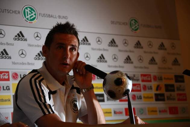 Miroslav Klose (Deutschland) - Pressekonferenz Fußball EM Herren Nationalmannschaft 2008, Pressekonferenz, Pressetermin, Vorschau Euro, Vdig Einzelbild Mallorca