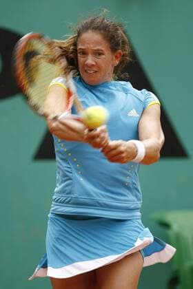 Patty Schnyder (Schweiz) Tennis Damen French Open 2008, WTA Tour, Grand Slam, Vdig Einzelbild Roland Garros Paris Dynamik,