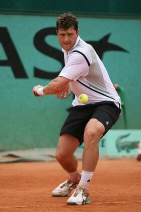 Michael Berrer (Deutschland) Tennis Herren French Open 2008, ATP Tour, Grand Slam, Vdig Einzelbild Roland Garros Paris Dynamik,